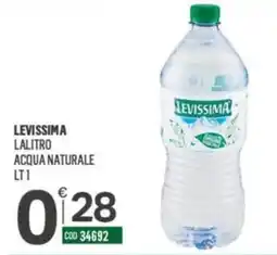Tutto Risparmio Cash&Carry Levissima acqua naturale offerta