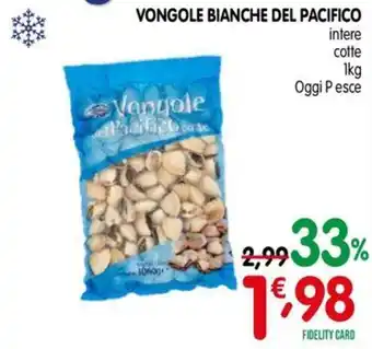 Vongole bianche del Pacifico