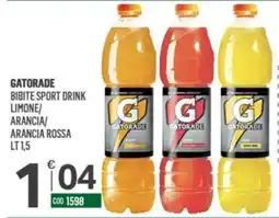 Tutto Risparmio Cash&Carry Gatorade bibite sport drink limone/ arancia/ arancia rossa offerta