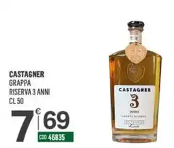 Tutto Risparmio Cash&Carry Castagner grappa riserva 3 anni offerta
