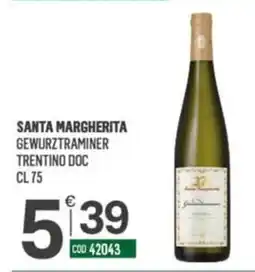 Tutto Risparmio Cash&Carry Santa Margherita Gewurztraminer offerta
