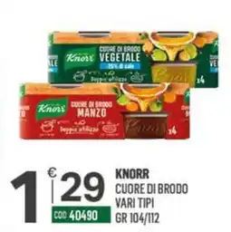 Tutto Risparmio Cash&Carry Knorr Cuore di brodo vari tipi offerta