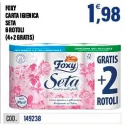 Adhoc Foxy carta igienica seta offerta