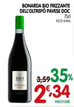 D'Ambros Bonarda bio frizzante dell'oltrepò pavese doc offerta