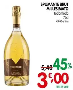 D'Ambros Spumante brut millesimato Todomodo offerta