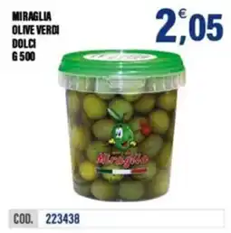 Adhoc Olive verdi dolci Miraglia offerta