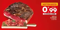 Despar Sicilia Speck Konsum L'Etto offerta