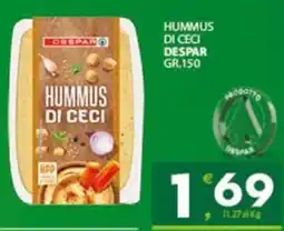 Despar Sicilia Hummus di ceci Despar offerta