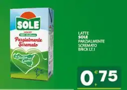 Despar Sicilia Latte Sole Parzialmente Scremato offerta