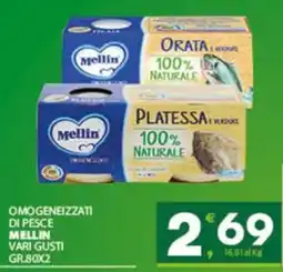 Despar Sicilia Omo geneizzati di pesce Mellin offerta