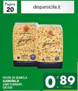 Despar Sicilia Pasta di semola Garofalo offerta