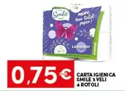 Despar Sicilia Carta igienica Smile offerta
