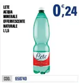 Adhoc Lete acqua minerale effervescente naturale offerta