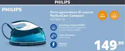 Comet Philips Ferro generatore di vapore PerfectCare Compact offerta