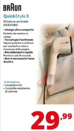 Comet Braun Stiratore verticale QuickStyle 3 offerta