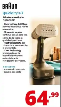 Comet Braun QuickStyle 7 Stiratore verticale offerta
