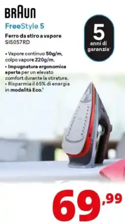 Comet Braun FreeStyle 5 Ferro da stiro a vapore offerta
