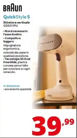 Comet Braun QuickStyle 5 Stiratore verticale offerta