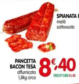 D'Ambros Pancetta bacon tesa offerta