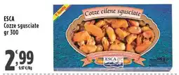 Rossotono Carrefour Cozze sgusciate ESCA offerta