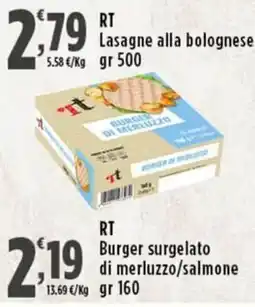 Rossotono Carrefour Lasagne alla bolognese offerta