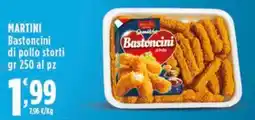 Rossotono Carrefour Martini Bastoncini di pollo storti offerta