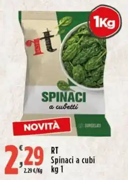 Rossotono Carrefour Spinaci a cubetti offerta