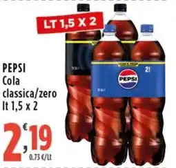 Rossotono Carrefour Pepsi Cola classica/zero offerta