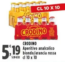 Rossotono Carrefour Crodino Aperitivo analcolico offerta