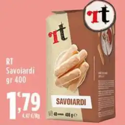 Rossotono Carrefour RT Savoiardi offerta