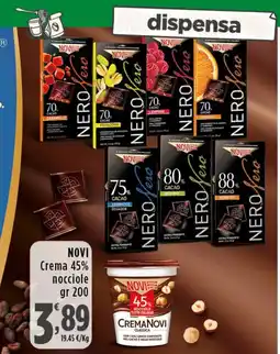 Rossotono Carrefour NOVI Crema 45% nocciole offerta