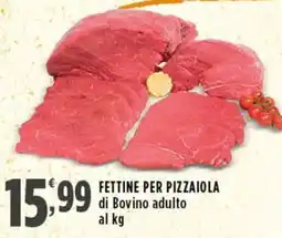 Rossotono Carrefour Fettine per pizzaiola di Bovino adulto offerta