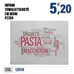 Adhoc Infibra tovaglietta ristò offerta