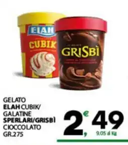 Despar Sicilia Gelato Elah Cubik/Galatine Sperlari/Grisbì Cioccolato offerta