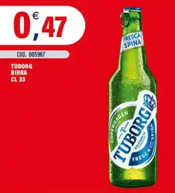 Adhoc Tuborg birra offerta