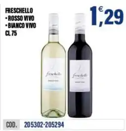 Adhoc Freschello rosso vivo e bianco vivo offerta