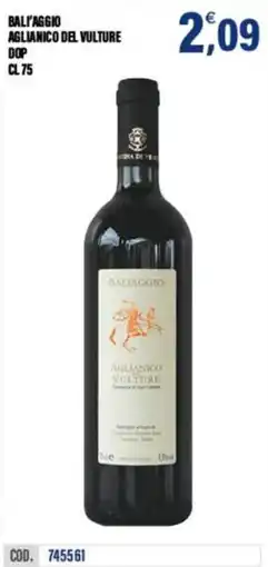 Adhoc Baliaggio Aglianico del Vulture offerta