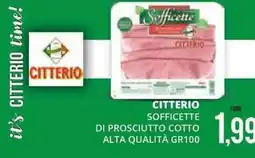 Mazzeo Giocattoli Citterio sofficette di prosciutto cotto offerta