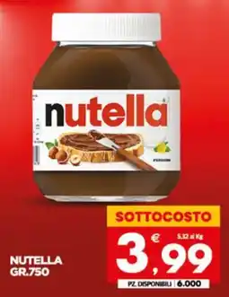 Despar Sicilia Nutella offerta