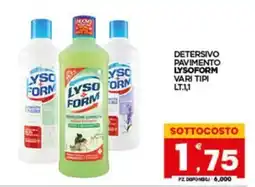 Despar Sicilia Detersivo pavimento Lysoform offerta