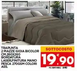 Despar Sicilia Trapunta 2 piazze Gioia Bicolor offerta