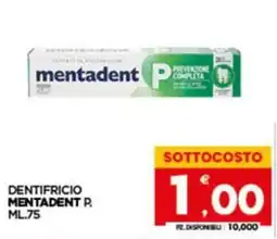 Despar Sicilia Dentifricio Mentadent P offerta