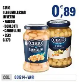 Adhoc Cirio i legumi lessati in vetro offerta