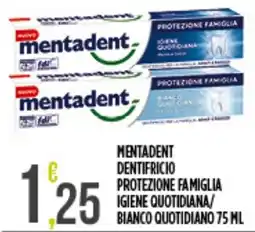 Netto Supermercati Mentadent dentifricio protezione famiglia offerta