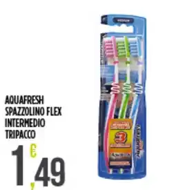 Netto Supermercati Aquafresh spazzolino flex intermedio offerta