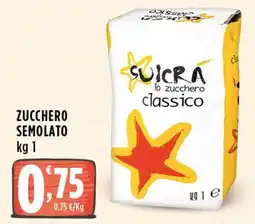 Rossotono Carrefour Suicra lo zucchero classico offerta