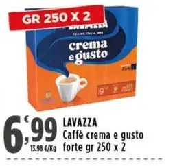 Rossotono Carrefour Lavazza Caffè crema e gusto offerta