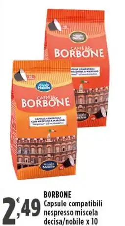 Rossotono Carrefour Caffè Borbone offerta