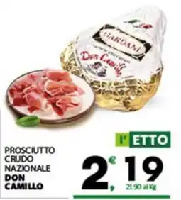 Despar Sicilia Prosciutto crudo nazionale Don Camillo offerta