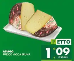 Despar Sicilia Asiago fresco vacca bruna offerta